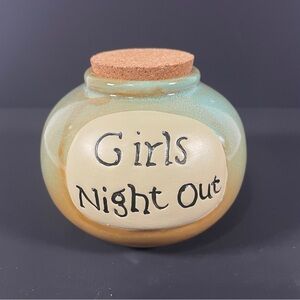 Girls Night Out Jar - Green and Tan